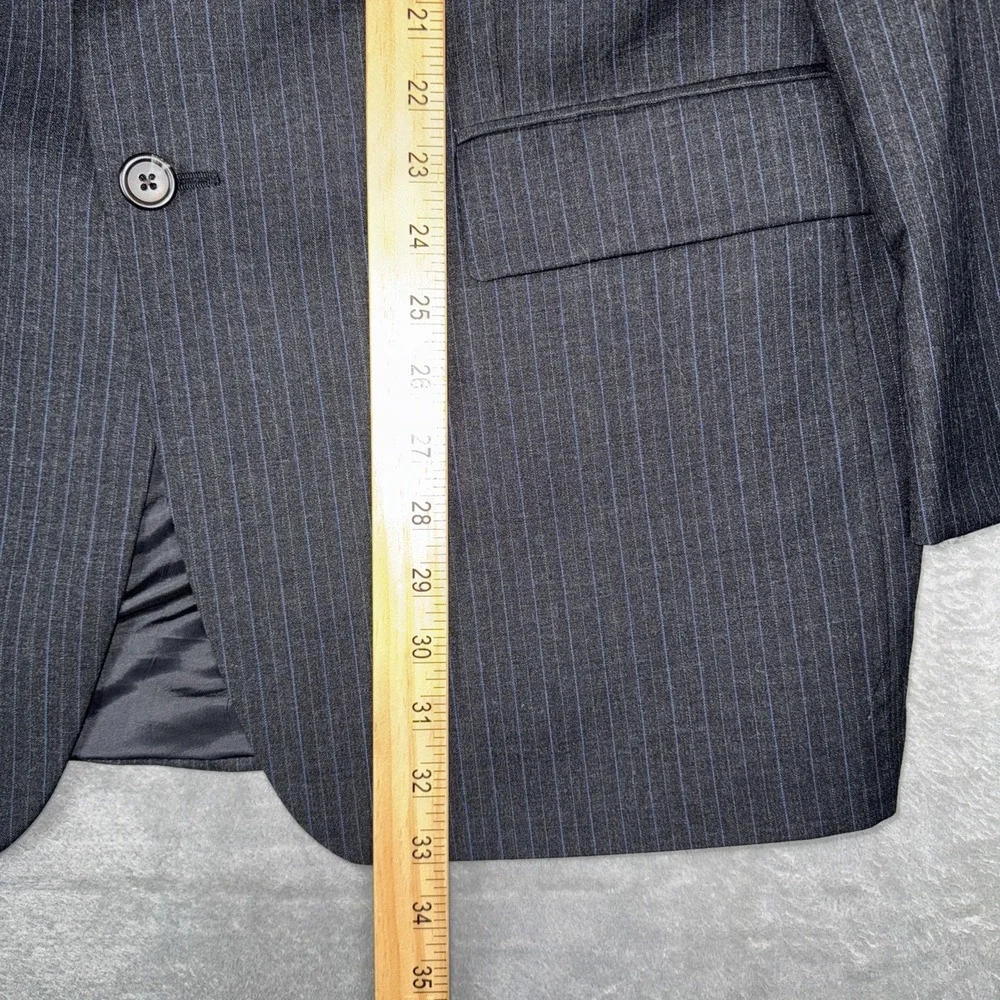 Chaps Ralph Lauren Blazer 42R Charcoal Wool Cashmere 2 Button Sport Coat‎ Jacket